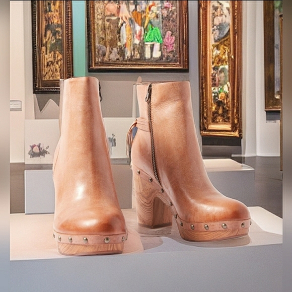 KorkEase Shoes Kork Ease Dianna Brown Leather Boho Gypsy Coastal